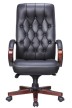 Кресло для руководителя Everprof Monaco Wood EP-082 W PU Black - 1
