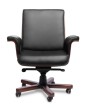 Кресло для персонала Classic chairs Лидс LB Meof-B-Lids-2 черная кожа - 1