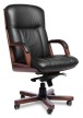 Кресло для руководителя Classic chairs Лутон Meof-A-Luton-2 черная кожа