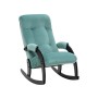 Кресло-качалка Модель 67 Венге, ткань V 43 Mebelimpex Венге V43 зеленый - 00013294