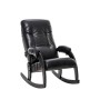 Кресло-качалка Модель 67 Венге, к/з Vegas Lite Black Mebelimpex Венге Vegas Lite Black - 00013234