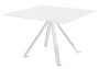 Стол для переговоров ANCONA квадратный белый/хром 107 802 f.white0032