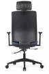 Кресло для руководителя Riva Design Boston KB023H синяя премиум экокожа - 3
