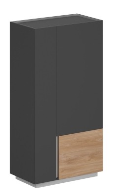  Шкаф 950x550x1520, правый / OL-20-15.OS.OS.GN.R /  корпус: оникс серый, фасады: оникс серый 
