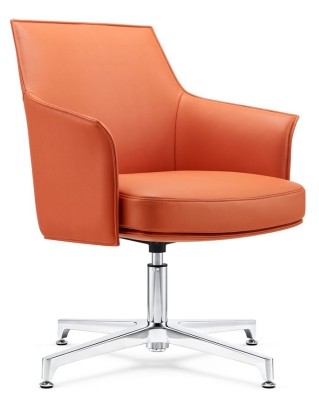 Конференц-кресло Riva Design Chair C1918 оранжевая кожа