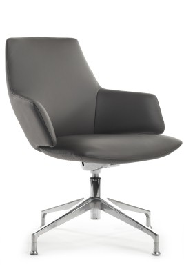 Конференц-кресло Riva Design Chair С1719 серая кожа