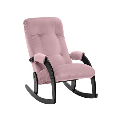 Кресло-качалка Модель 67 Венге, ткань V 11 Mebelimpex Венге V11 лиловый - 00013295