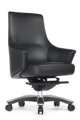 Кресло для персонала Riva Design Jotto B1904 черная кожа