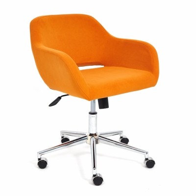 Кресло для персонала TetChair Modena оранжевый флок